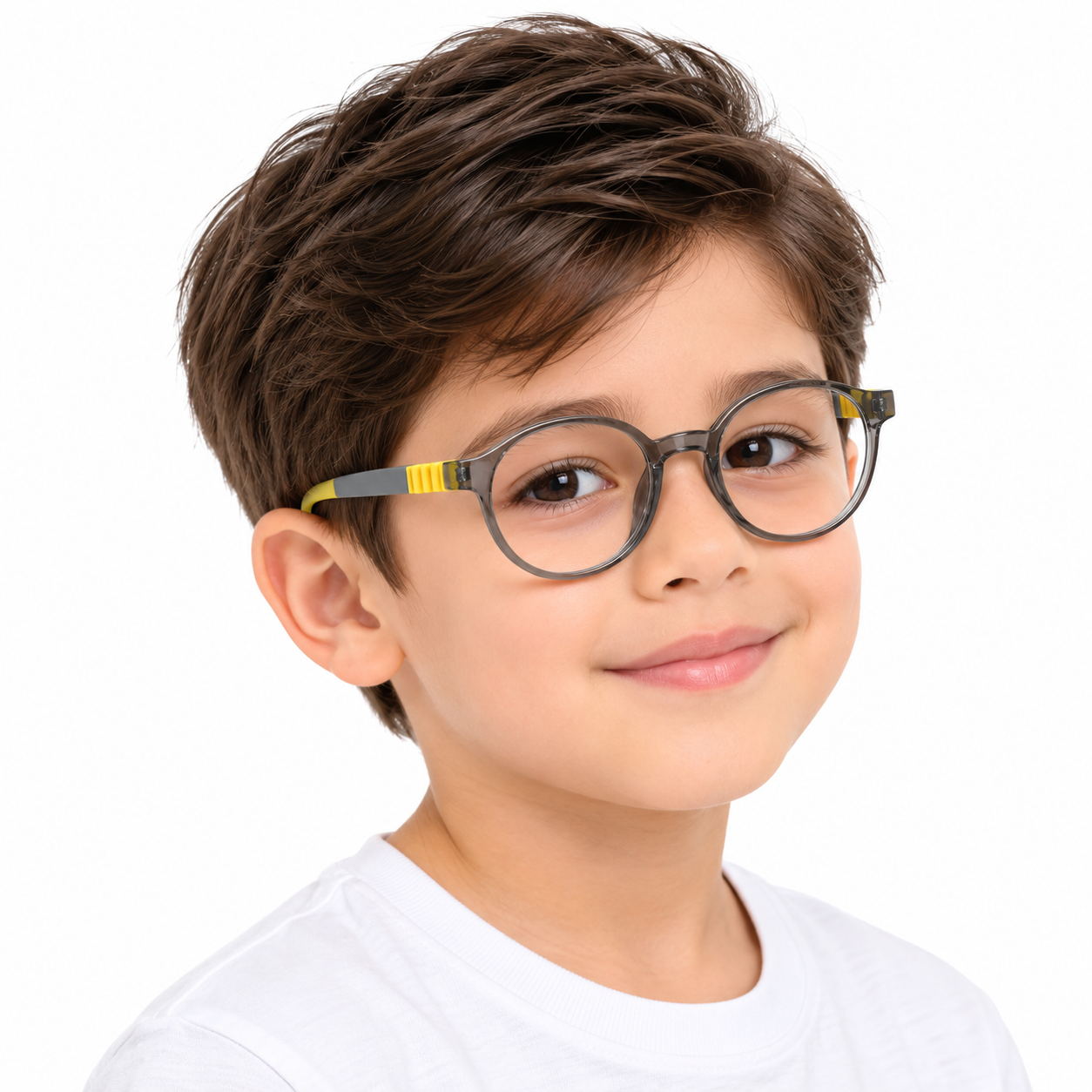 FANDO Kids Grey Olive Yellow Round Frame - Image 5