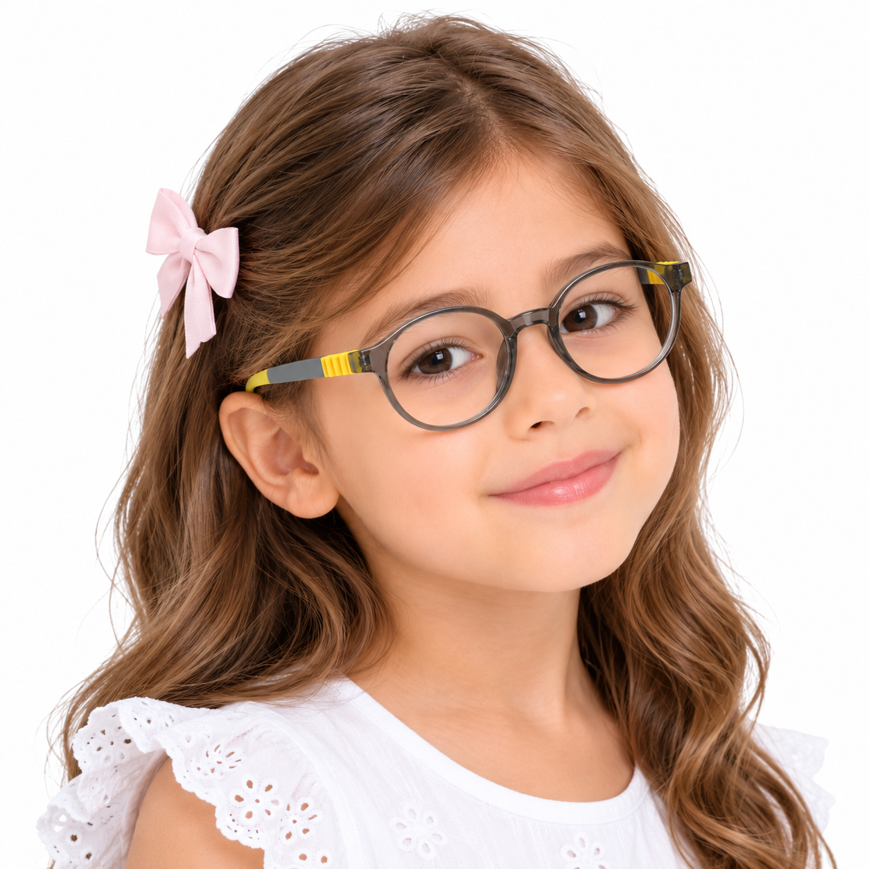 FANDO Kids Grey Olive Yellow Round Frame - Image 4
