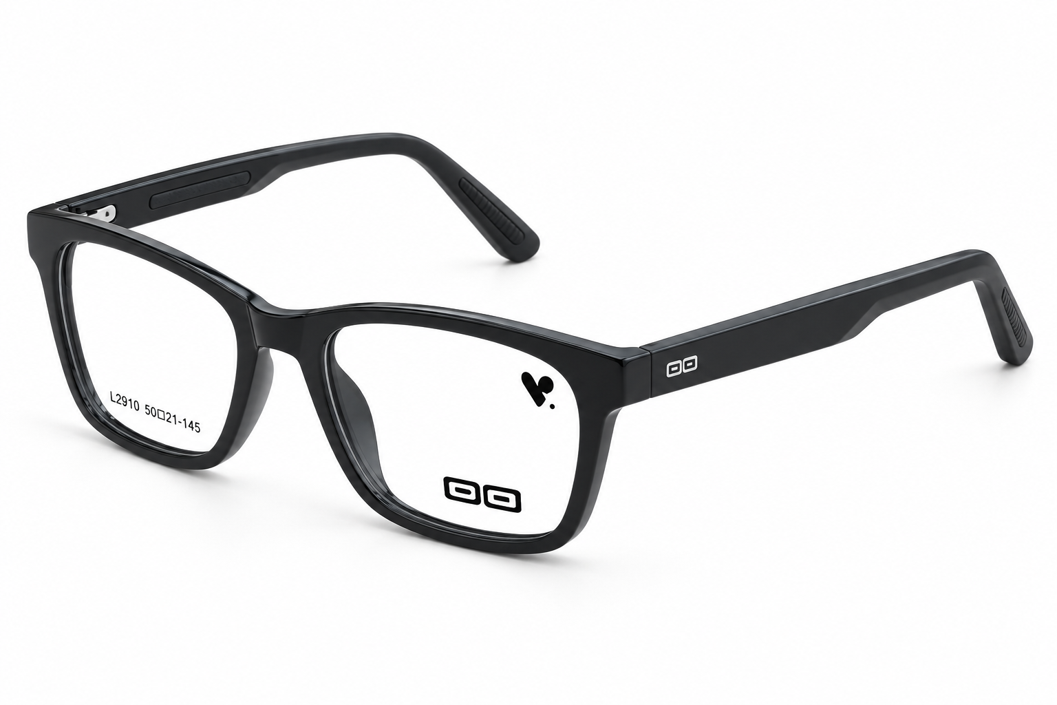 O3 Glossy Navy Black Wayfarer Frame - Image 2