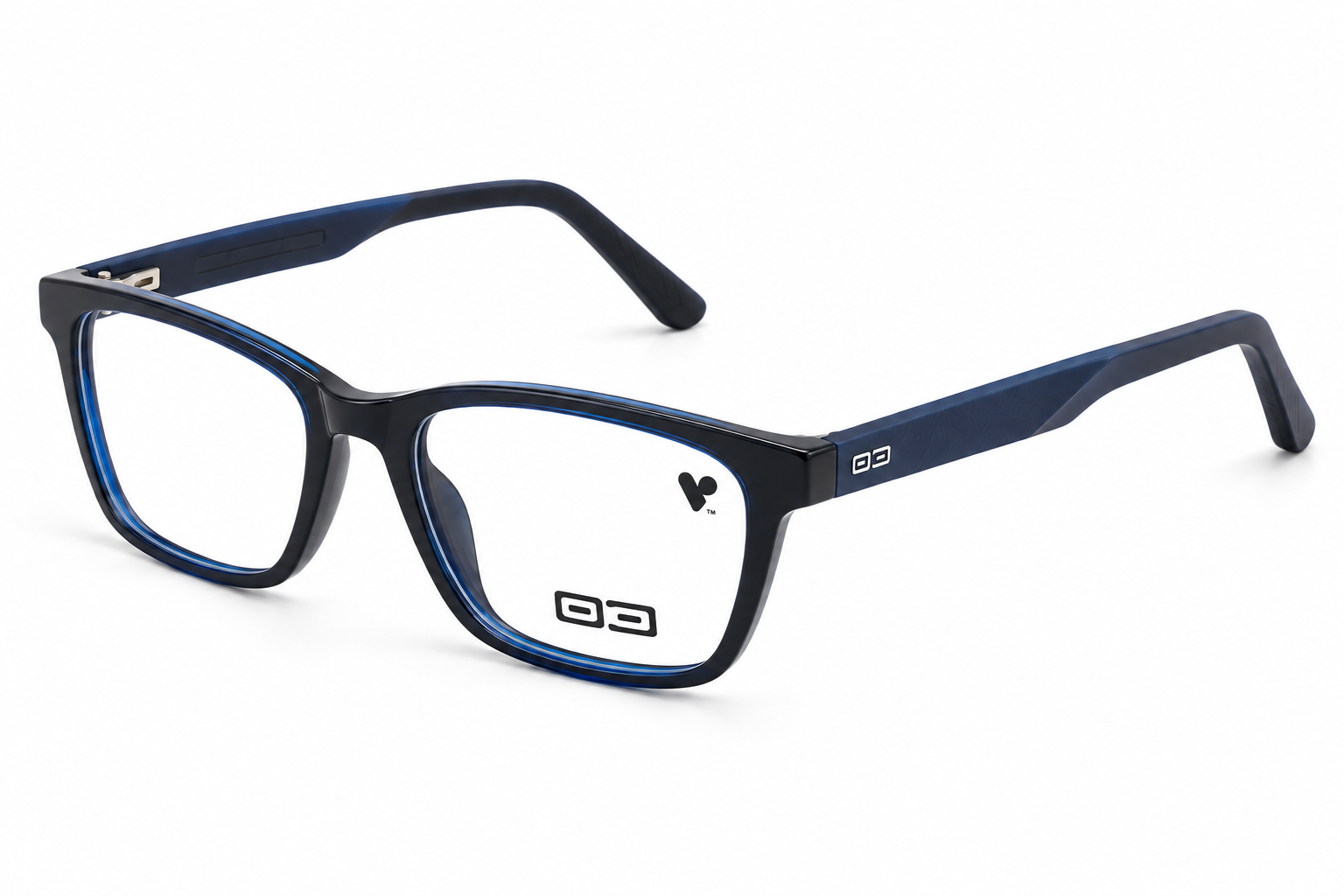 O3 Glossy Navy & Matte Ribbed Sport Frame - Image 2