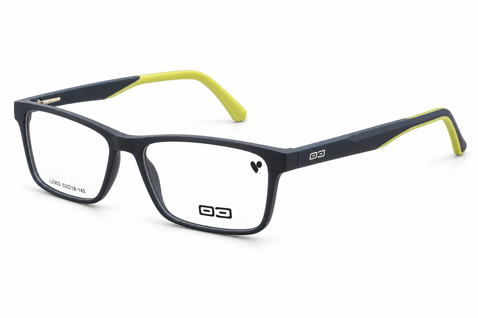 O3 Matte Navy & Lime Yellow Sport Frame - Image 2