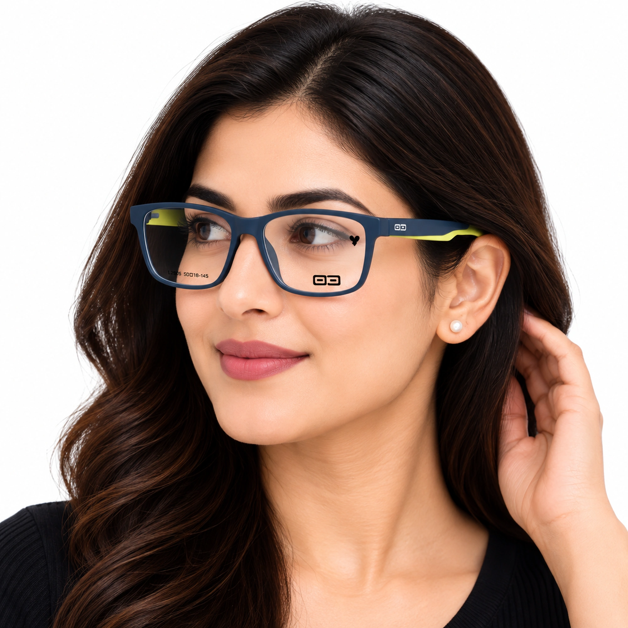 O3 Matte Navy & Lime Yellow Sport Frame - Image 4